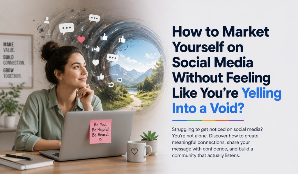 How to Market Yourself on Social Media Without Feeling Like You're Yelling Into a Void?